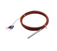 Waterproof Temperature Sensor PT100 PT1000 RTD Probe Platinum Resistance Detector 3 Wire Silicone Cable(PT1000 Type with 2m)