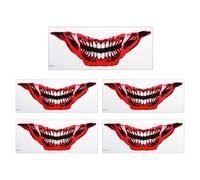 Waterproof Temporary Body Transfers Realistic Mouth Pattern Safe Not Deadly Substance for Pool Parties Halloween Incidents Realistic Marking Transfers