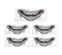 Waterproof Temporary Body Transfers Realistic Mouth Pattern Safe Not Deadly Substance for Pool Parties Halloween Incidents Realistic Marking Transfers