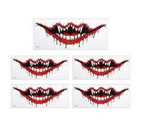 Waterproof Temporary Body Transfers Realistic Mouth Pattern Safe Not Deadly Substance for Pool Parties Halloween Incidents Realistic Marking Transfers