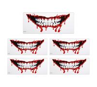 Waterproof Temporary Body Transfers Realistic Mouth Pattern Safe Not Deadly Substance for Pool Parties Halloween Incidents Realistic Marking Transfers
