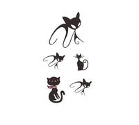 Waterproof Temporary Tattoo Sticker Cat Fox Animal Fake Tattoo Neck Hand Back Foot Shoulder For Women Men(004)