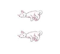 Waterproof Temporary Tattoo Sticker Cat Fox Cartoon Tatto Stickers Tattoo Fake Tattoos For Women(07)