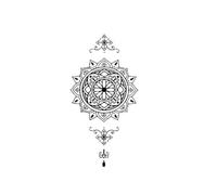 Waterproof Temporary Tattoo Sticker Fish Bone Tai Chi The Body Art Tatoo Fake Tatto For Woman Men