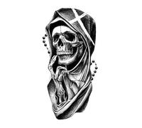 Waterproof Temporary Tattoo Sticker For Men Women Realistic Fake Tatoos Skull Lion King Tiger Snake Beast Tatoo Sticker(04)