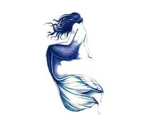 Waterproof Temporary Tattoo Sticker Pisces Tai Chi Body Art Fake Tattoo for Woman Men(03)