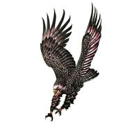 Waterproof Temporary Tattoos, Temporary Tattoos,Watertight fake tattoos personalized men fake tattoos eagle wings(Black)