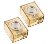 Waterproof Terminal Fuse 2Pack IP66 Rated MRBF 100 150 200 300 350A for Marine RV DC Power Systems with Fast Response Overload Protection (100A)
