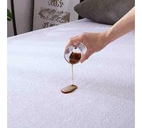 Waterproof Terry Towelling Mattress Protectors Super Soft Cosy Hypo-Allergenic Breathable Non Noisy Fitted Style Mattress Protectors (Single Size) White