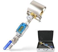 Waterproof Testing Device, Handheld Splash Nozzle Tester with Digital Flow Meter for Industrial Waterproof Rating Assessment