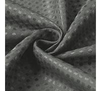 Waterproof Textile For Shower Curtain with 12 Hooks for Moisture Control in Bathrooms (Gray)