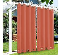 Waterproof Thermal Insulated Outdoor Curtains with Double Grommets 1 Panel for Garden Patio Door 84"x102" Perfect for Privacy and Sun Protection