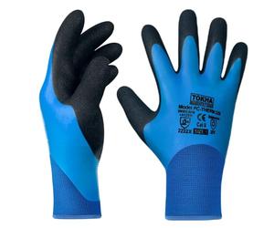 Waterproof Thermal Insulated Winter Work Gloves | Fully Latex Rubber Coated for Water Proof | Fleece Lining Freezer Gloves for Out Door Cold Weather, Car Washing, Fishing, Cleaning (XL (10))