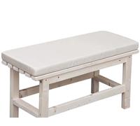 Waterproof Thick 2/3 Seater Garden Bench Cushion, 100x35cm Beige, Outdoor Patio Swing Seat Cushion, Comfort and Home Style