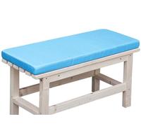 Waterproof, thick, blue two seater bench cushion 140x30cm comfortable garden seat pad for home, patio, swing set, and outdoor use perfect for 2/3 seater benches