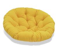 Waterproof Thick Round Chair Cushion 170cm Large Replacement Pad for Hanging Rattan Chair Outdoor Garden Furniture Pillow Yellow Seat Cushion for Comfort and Style