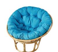 Waterproof Thick Tufted Papasan Egg Chair Cushion, Round Replacement Pad for Indoor Outdoor Hanging Swing Rattan Wicker Basket Patio Garden Chair(Chairs Not Included)