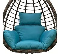Waterproof Thickened Egg Chair Cushion Pad with Anti-Slip Ties - Perfect for Indoor Outdoor Garden Balcony & Yard (Chair Not Included)