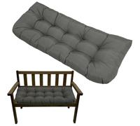 Waterproof Thickened Outdoor Bench Cushions 130x50x10cm Replacement Seat Pads for 2 Seater Wicker Rattan Furniture Dark Grey Patio Sofa Cushions