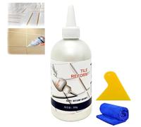 Waterproof Tile Gap Repair Filler - Tile Reform Coating Mold Cleaner, Grout Tiling Tile Reviver Repair,Ceramic Tile Repair Kit Filler, Tile Grout Repair Kit for Floor (white, 300g)