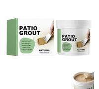 Waterproof Tile Grout Filler, Tile Grout Sealant, Waterproof Patio Grout Filler, Patio Grouting Brush in, Easy DIY, Multi-Surface, for Outdoor, Bathroom, Kitchen (Natural)