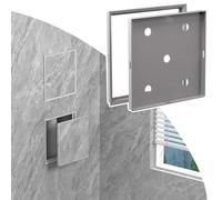 Waterproof Tileable Access Panel for Bathroom & Ceiling, Flush Mount Hidden Plastic Access Door, Snap-In Inspection Hatch for Plumbing, HVAC & Electrical Wall Openings,A,12x12cm (4 3/4"x4 3/4")