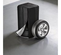 Waterproof Tire Cover with Zipper and Adjustable Drawstring for Long-Term Outdoor Storage of Spare Tires on Multiple Vehicle Types (85 * 120cm)