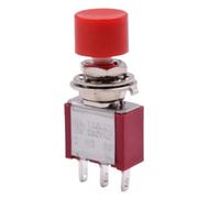 Waterproof Toggle Switch 5pcs 10pcs PS-102 202 Mini 6mm 3pin 6pin SPDT DPDT Momentary Push Button Switch Toggle Switch with Red Cap(PS-202,5PCS)