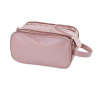 Waterproof Toiletry Bags - Large Cosmetic Makeup Bags, Oxford Leather Travel Make Up Pouch, Portable Zipper Make Up Organizer | Cosmetic Travel Organizer with Handle for Women Girl, Pink,