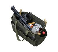 Waterproof Tool Holder, Portable Tool Organizer, Camping Bag, BBQ Bag, Firewood Bag, Outdoor BBQ Tools, Tool Bag, Transport Bag, Army Green, riferimento alla descrizione, Reference description