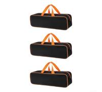Waterproof Tool Pouch 3 Pack Heavy Duty Oxford Bag for Electricians - Portable Storage Organizer 4.72x16.92 Inch(Large size)