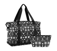Waterproof Tote Bag Galaxy Zodiac Sign Celestial Aesthetic Travel Weekender Gear Bag with Adjustable Strap for Airplane Traveling