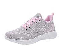 Waterproof Trainers Womens Ladies Running Shoes Slip On Trainers Thick Bottom Air Cushioned Comfortable Walking Shoes with Breathable Mesh Sneakers Ladies Casual Orthopedic Shoes