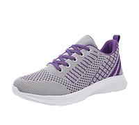 Waterproof Trainers Womens Ladies Running Shoes Slip On Trainers Thick Bottom Air Cushioned Comfortable Walking Shoes with Breathable Mesh Sneakers Ladies Casual Orthopedic Shoes