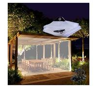Waterproof Transparent Curtains with Grommets 1.5 x 1.5m Side Panels for Outdoor s Patios Porches Gazebos and Canopies Divider Curtains.