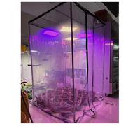 Waterproof Transparent PVC Tarpaulin with Eyelets Weatherproof Durable Canopies Foldable 0.2mm Rain Cover for Garden Furniture Tarp to Cover The Sun and Rain (Size : 2x3.5m)