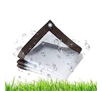 Waterproof Transparent Tarp PVC Plastic Tarpaulin Cover Clear Vinyl Tarp for Dust Protection Heavy Duty Plant Cover (Size: 2x9m/6x30ft)