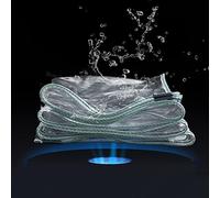 Waterproof Transparent Tarpaulin, Thickened Outdoor Protective Tarpaulin, Environmentally Friendly Pvc Material, 400g/m High Density, Tarpaulin Suitable For Multiple Scenes (2x5m/6x16ft)