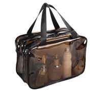 Waterproof Travel Toiletry Bag, Clear Toiletry Bag | Makeup Artist Bag Transparent PVC Case | Clear Travel Toiletry Bag, PVC Beach Bag Tras, Mocha, riferimento alla descrizione, Please Refer to