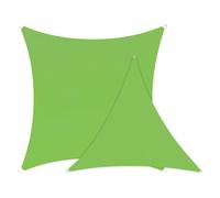 Waterproof Triangle Canopy for Garden Pond - UV Protect Sail Kite e Outdoor Rain Shelter with Fixing Kit Green 2x Cover