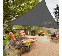 Waterproof Triangle Shade Sail 3x3x4.3m - Heavy Duty Outdoor Canopy 90% UV Block Oxford Fabric Sunshade for Garden Patio and Deck Protection