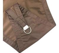 Waterproof Triangle Sun e Sail Canopy with Fixing Kit - Ideal for Garden, Patio, or Camping - Block UV Rays, 5m x 5m x 7m, Brown, Outdoor Cover