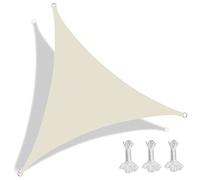 Waterproof Triangle Sun Sail Canopy 4.5x4.5m - Weather-Resistant Shade for Patio Deck Balcony Backyard & Garden - Outdoor Umbrella for Terrace & Porch