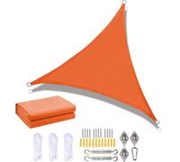 Waterproof Triangle Sun Sail Shade - UV Block Outdoor Patio Awning for Garden Pergola Balcony Yard Party - 3x3x3m Sunshade Canopy