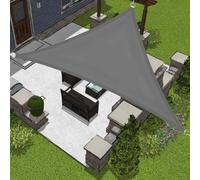 Waterproof Triangle Sun Shade Sail 4.5x4.5m Dark Gray - 95% UV Protection Canopy for Outdoor Patio Garden Carport Balcony & Pergola - Stylish Sunshade Cover