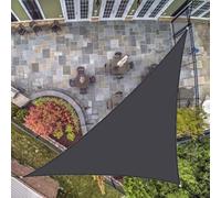 Waterproof Triangle Sun Shade Sail 4x4x5.7m Dark Grey UV Protection for Patio Backyard Lawn & Garden Outdoor Canopy for Shade and Privacy