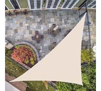 Waterproof Triangle Sun Shade Sail 4x4x5.7m - Durable Outdoor UV Protection Canopy for Patio Backyard Garden Lawn and Terrace - Perfect Sunshade Awning Solution