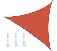 Waterproof Triangle Sun Shade Sail 6x6m/20ft - 95% UV Block 90% Breathable Canopy Heavy Duty Windproof Sun Protection for Patio Garden Deck Outdoor Use