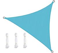 Waterproof Triangle Sun Shade Sail 6x6m/20ft - 95% UV Protection Heavy-Duty Canopy Breathable & Windproof Cover for Patio Garden Outdoor Spaces