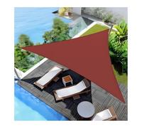 Waterproof Triangle Sun Shade Sail - Durable Oxford Fabric Canopy for Garden, Patio, Balcony & Terrace - Rust Red UV Protection & Outdoor Comfort Shade Cloth